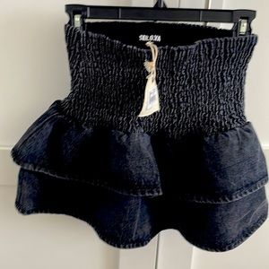 Black Skirt with ruffles